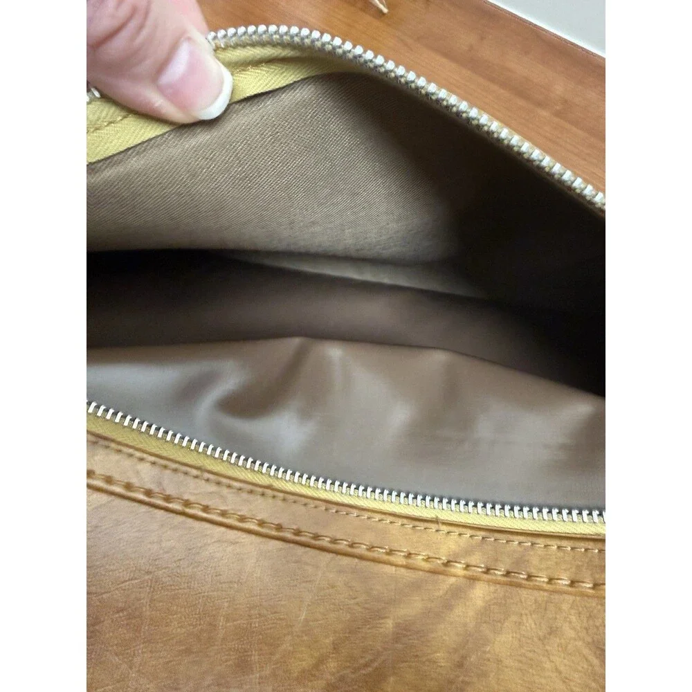 Vintage American Tourister 1975 Leather Portfolio Briefcase Brown Document Case
